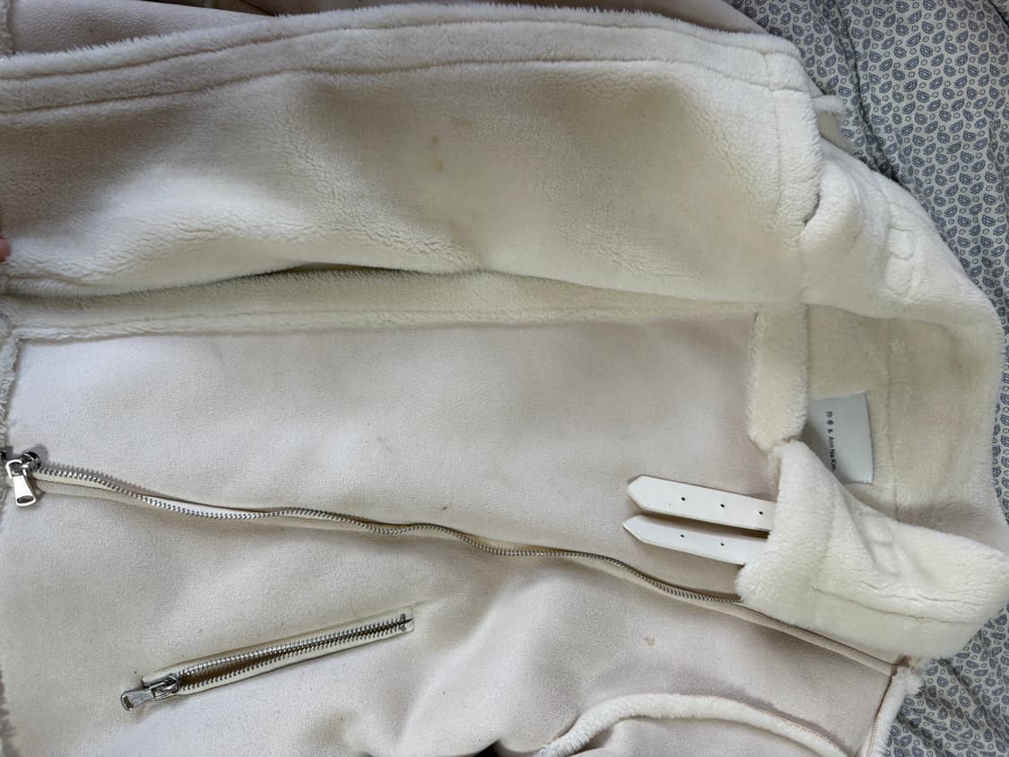 흰색 무스탕 S 상품이미지2