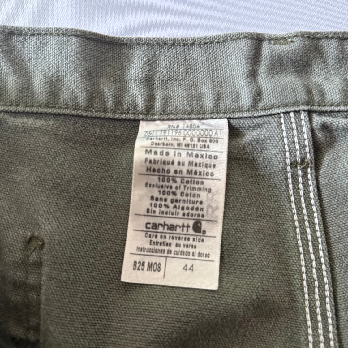 (44) Carhartt 칼하트 캔버스 카펜터 반바지 쇼츠 -7 상품이미지5