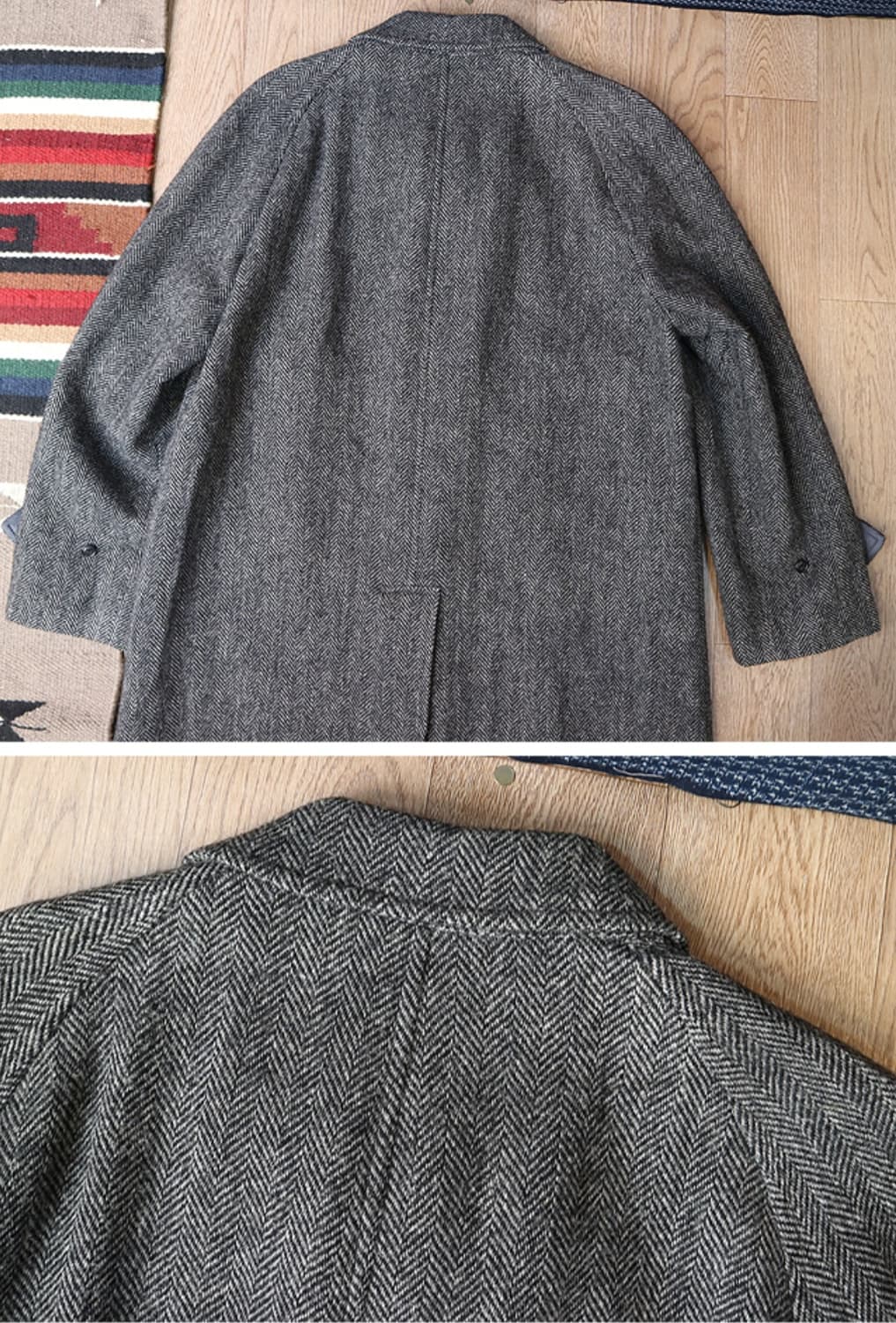 일본판 j press 제이프레스 스코틀랜드산 울100% 헤링본 코트 상품이미지5