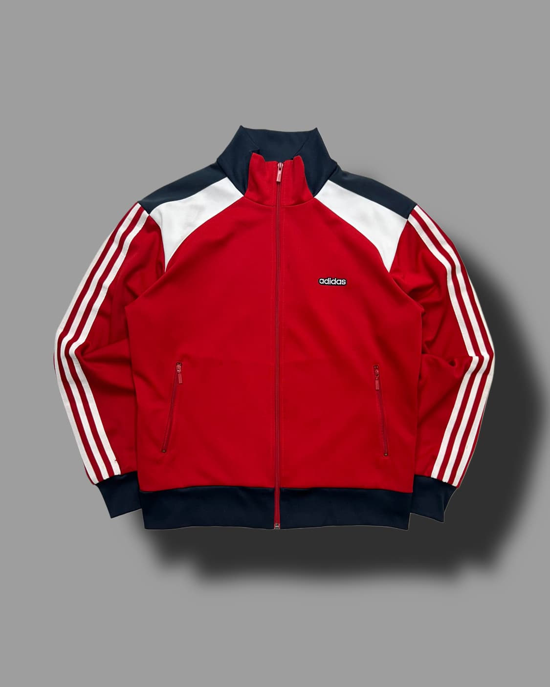 아디다스 레드 배색 트랙탑 져지 105 상품이미지4