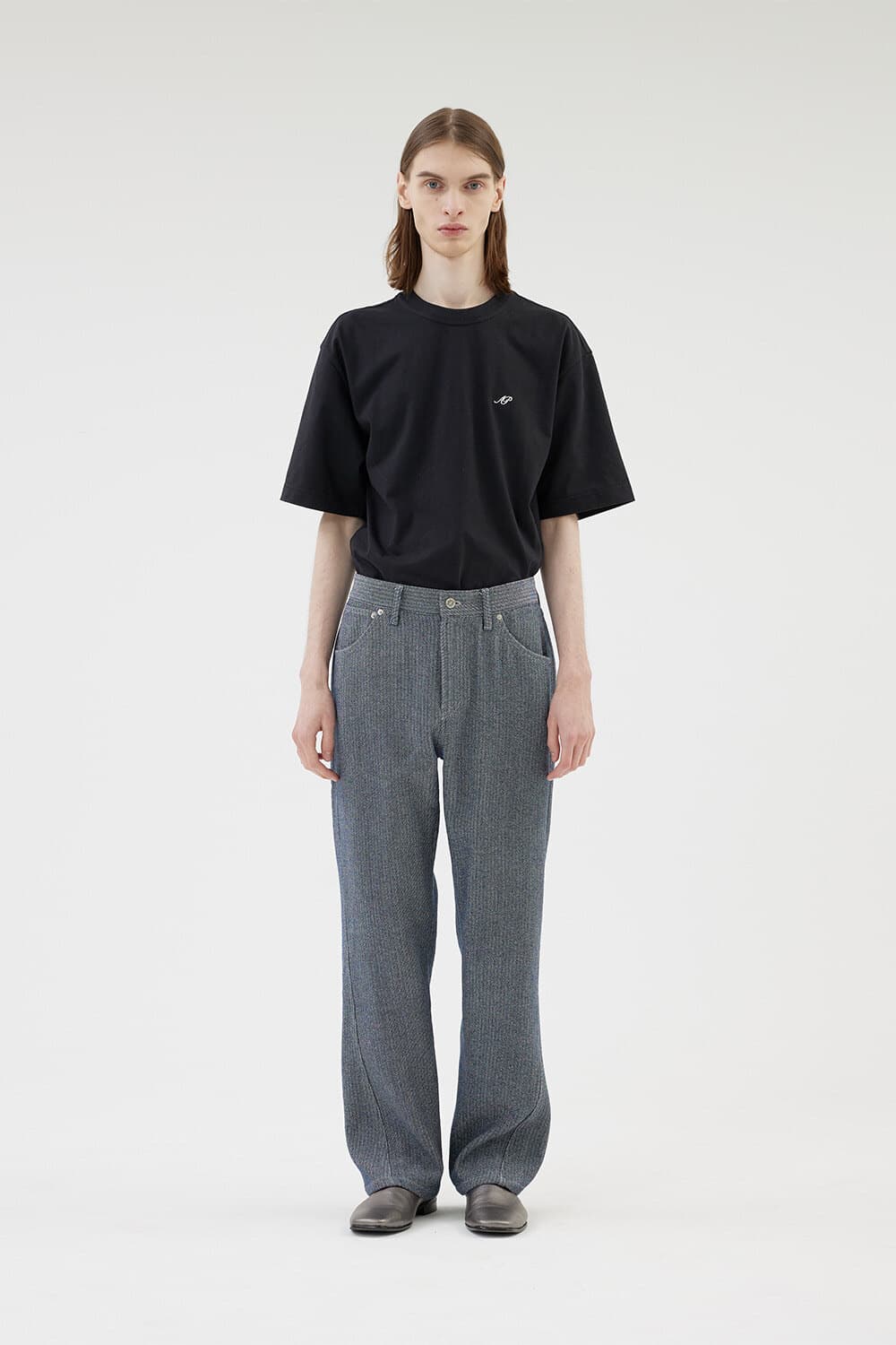 애프터프레이 스트레이크 오블리크 니팅 진 L 상품이미지3