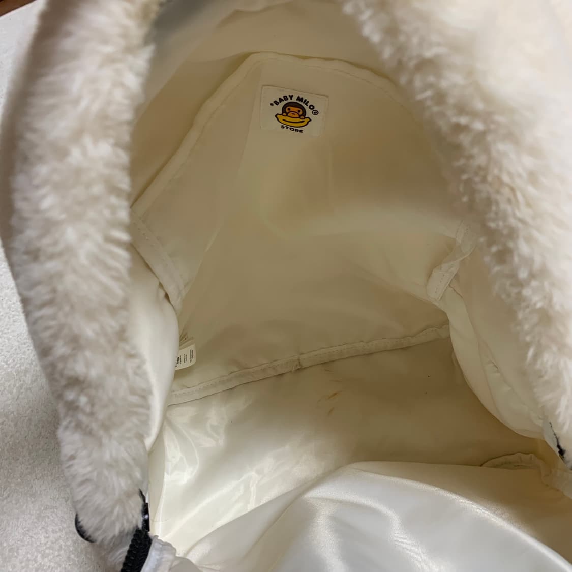 베이프 퍼 백팩 베이비 마일로 가방 상품이미지4