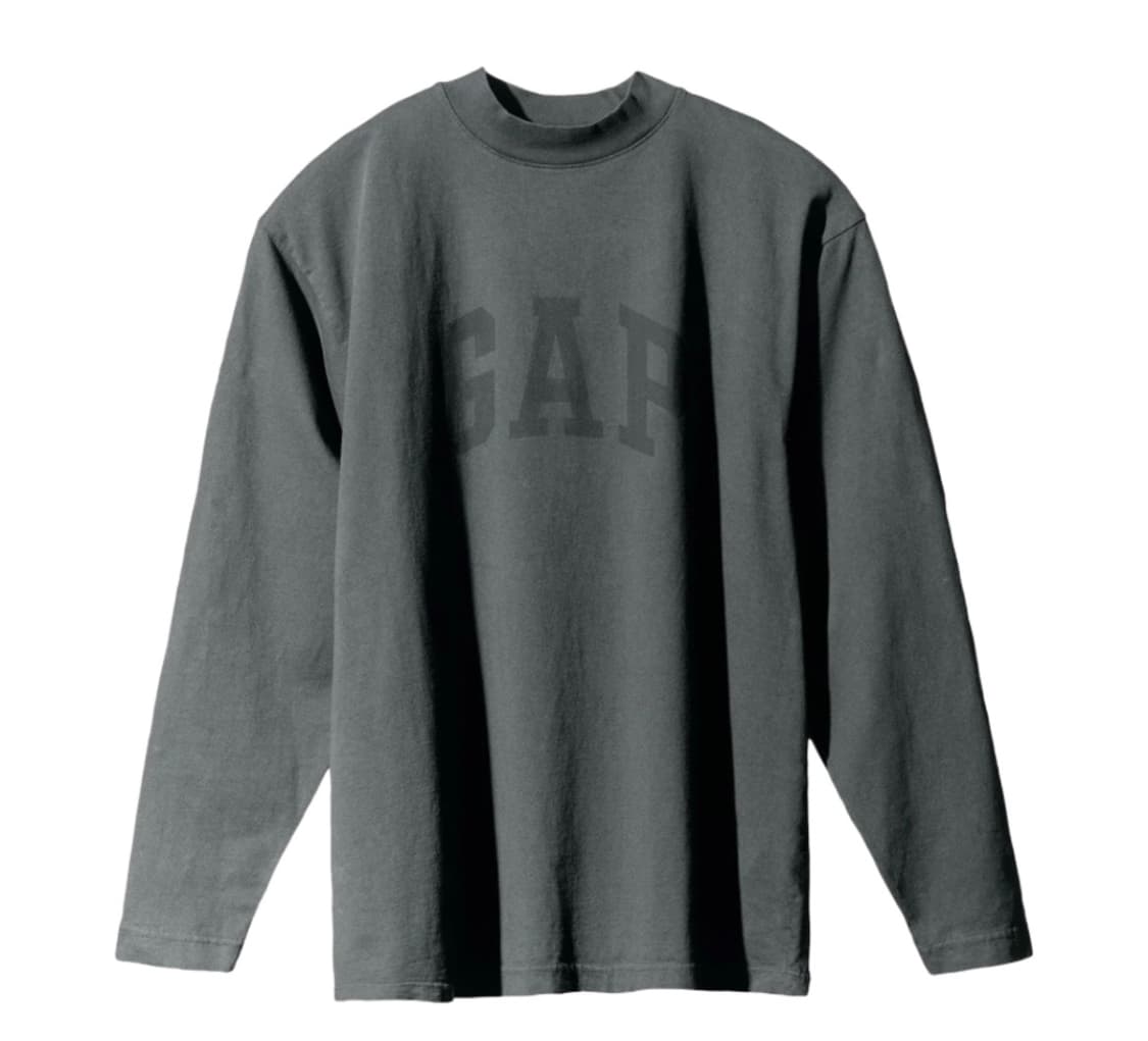 이지 갭 엔지니어드 바이 발렌시아가 도브 롱슬리브 티셔츠 다크 그린 M 상품이미지1