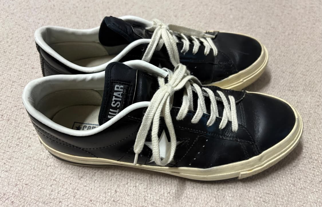 컨버스 재팬 원스타 로우 레더 블랙 / 270 상품이미지4