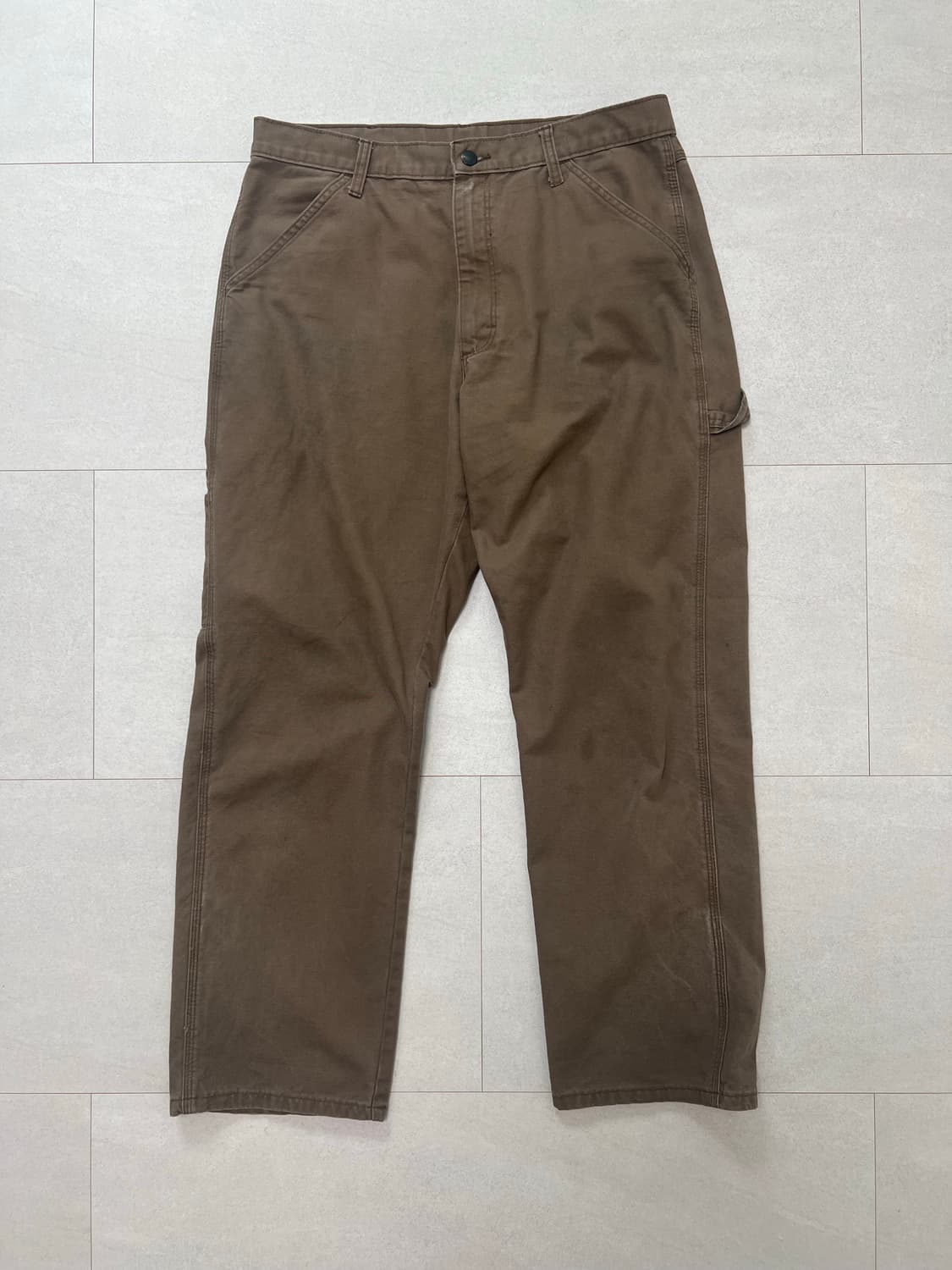 빈티지 워크 팬츠 러슬러 브라운 34/32 상품이미지1