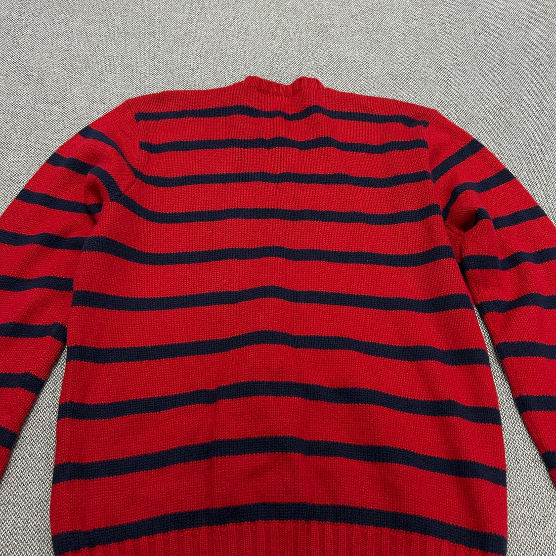 폴로 스트라이프 코튼 크리스마스 니트(L) 상품이미지6