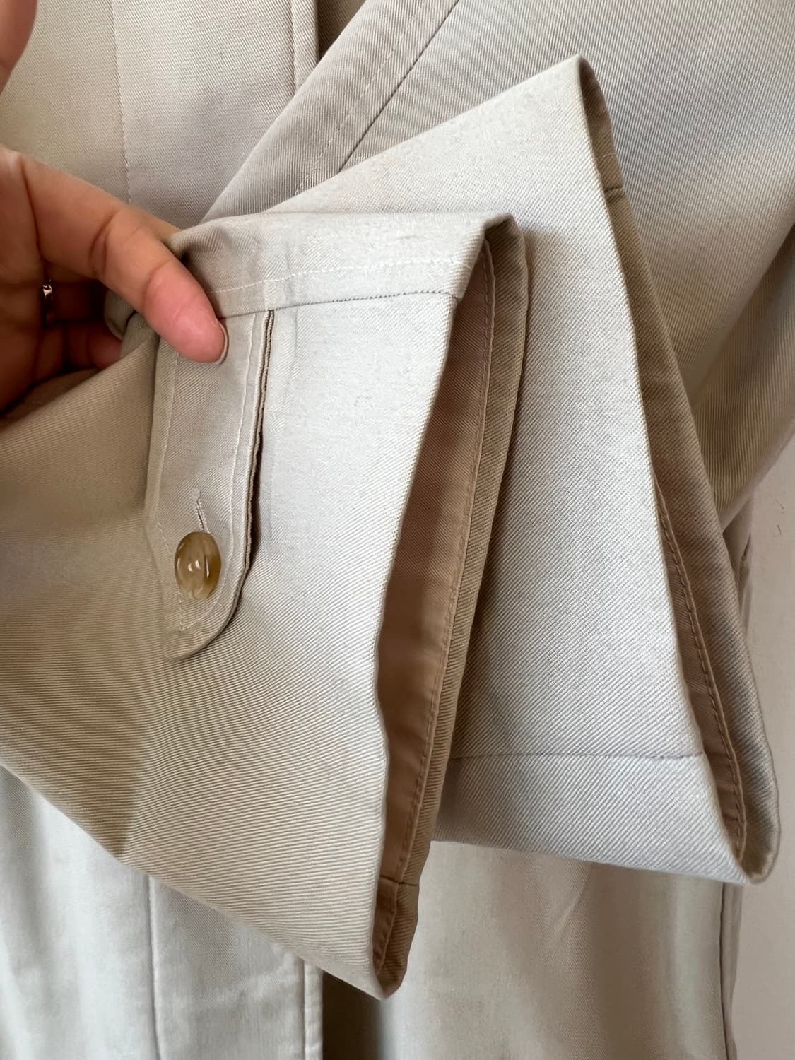 버버리 여성 베이지 개버딘맥코트 간절기싱글코트 상품이미지5