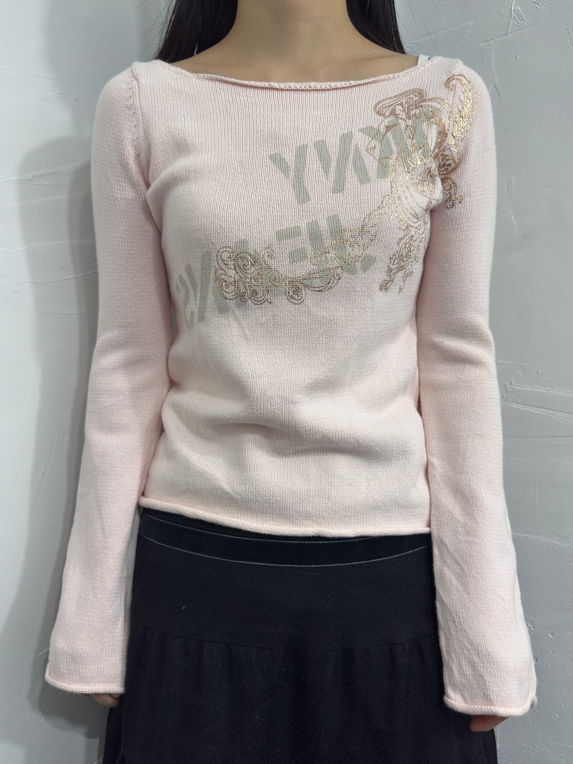 dkny soft pink y2k longsleeve 상품이미지1