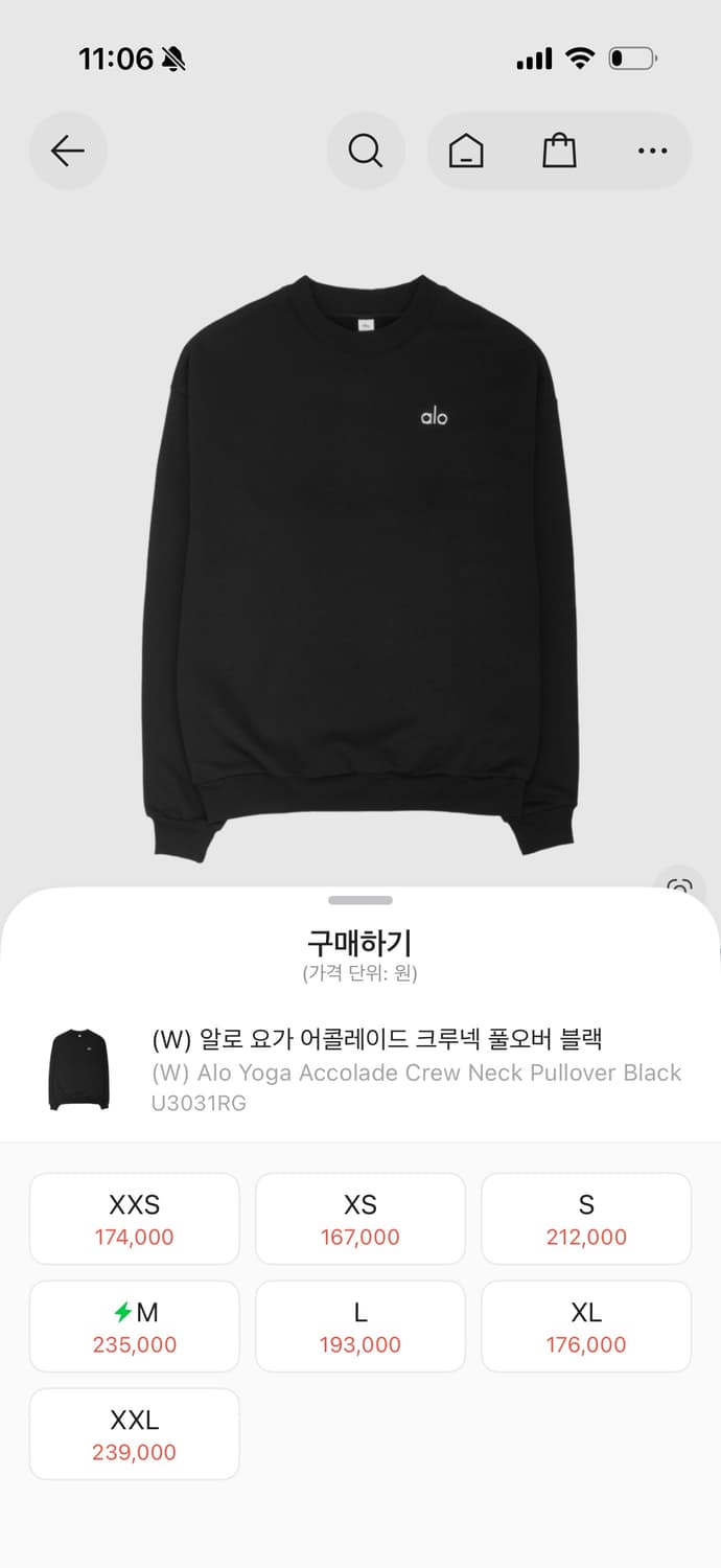 ALO Yoga 어콜레이드 크루넥 풀오버 기모맨투맨 상품이미지4