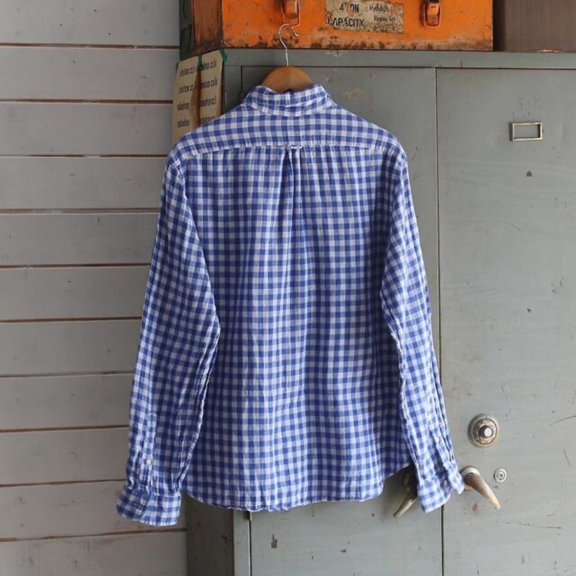 (착용컷) 폴로 랄프로렌 체크 셔츠 (남성용 XL) 상품이미지4