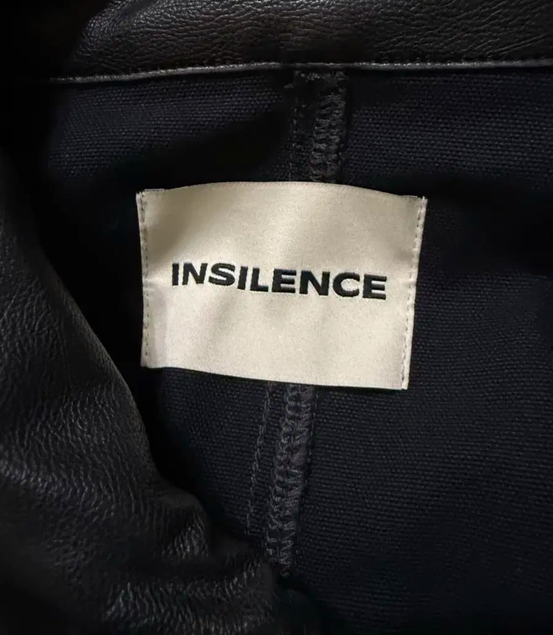 (105) 인사일런스 24ss 레더카라 흑청자켓 상품이미지6
