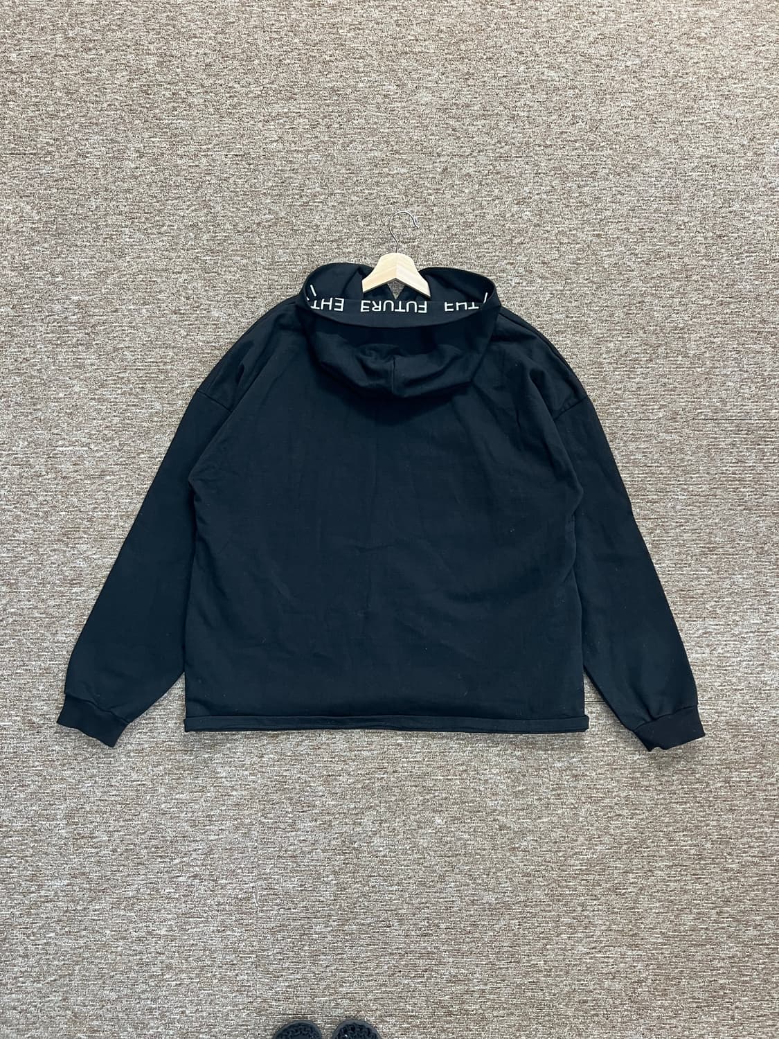 아이엠더퓨처 오버핏 후드티 블랙 상품이미지2