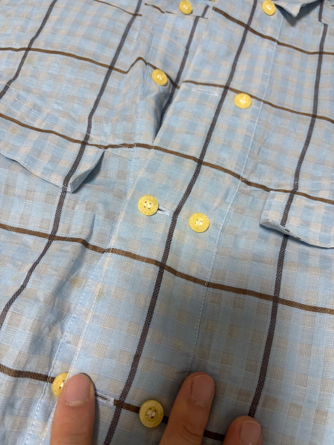 이태리제 CARLO PALAZZI 리넨셔츠 사이즈 105 상품이미지5