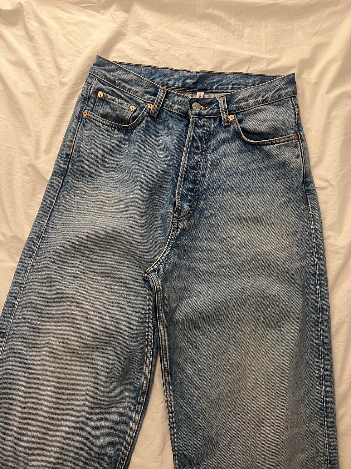 astro baggy jeans- 배기 데님 light blue wash 상품이미지7
