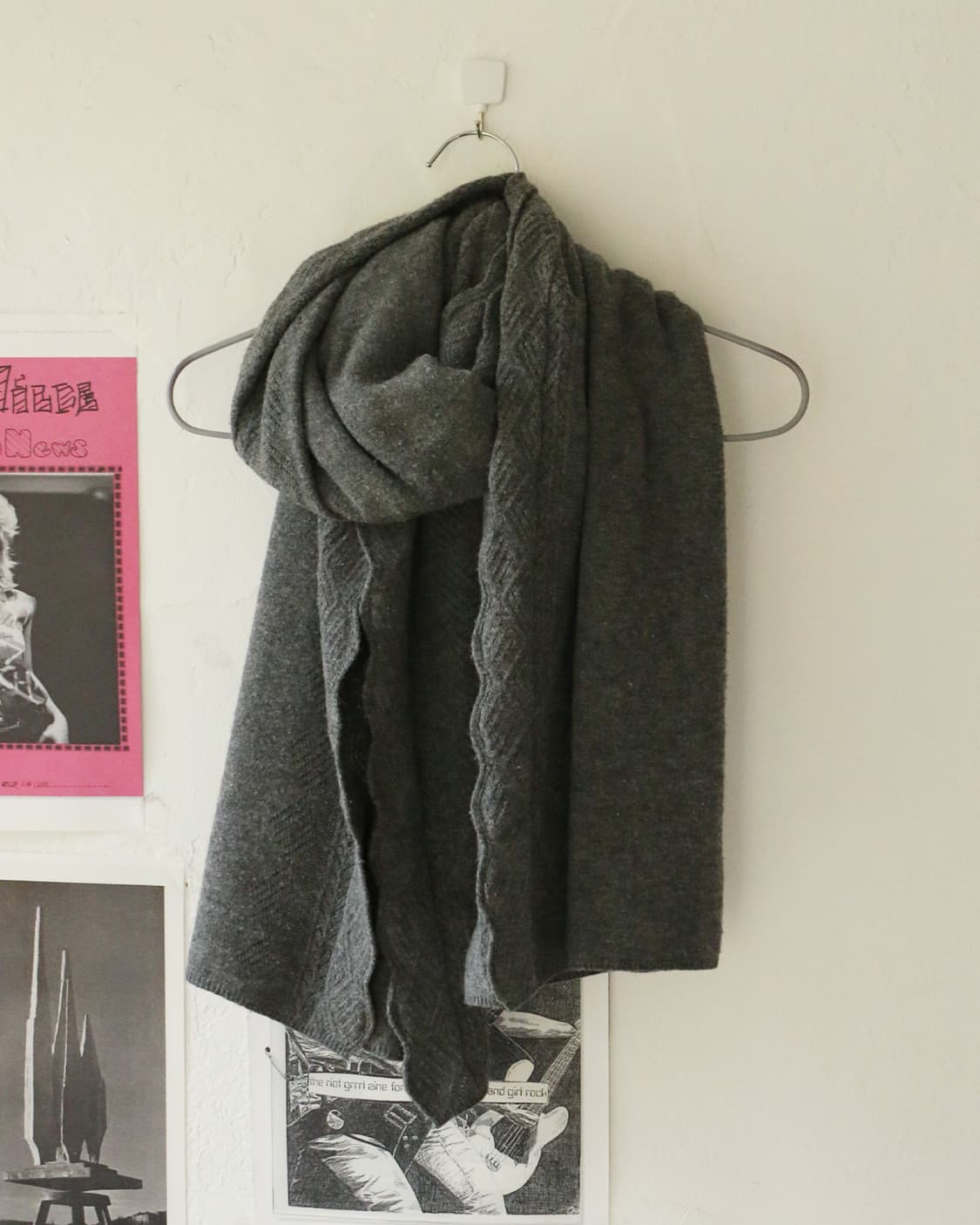 꼼데가르송 트리콧 울 니트 머플러 상품이미지4