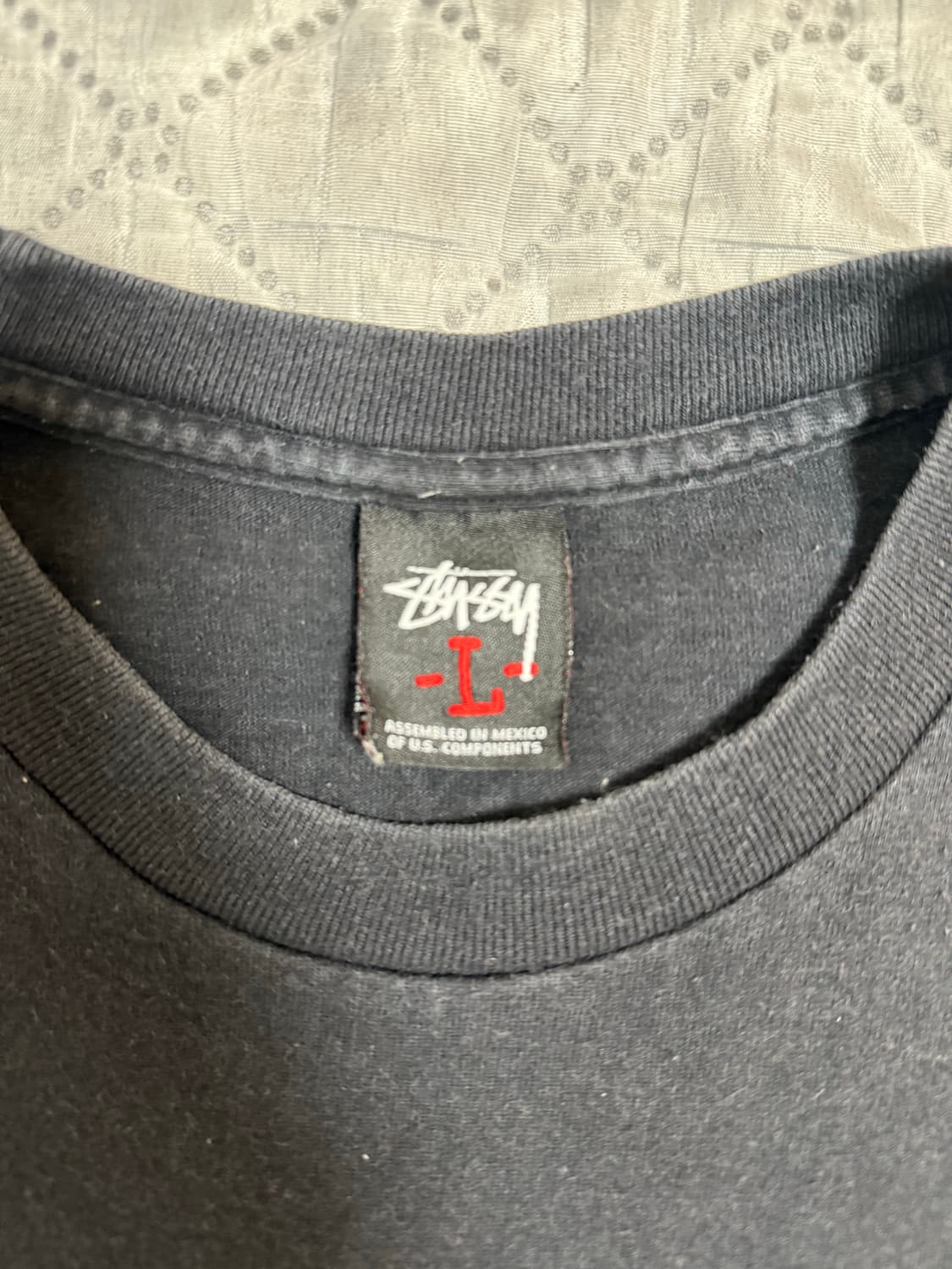 스투시 X 고스트 프린팅 반팔 블랙 상품이미지2