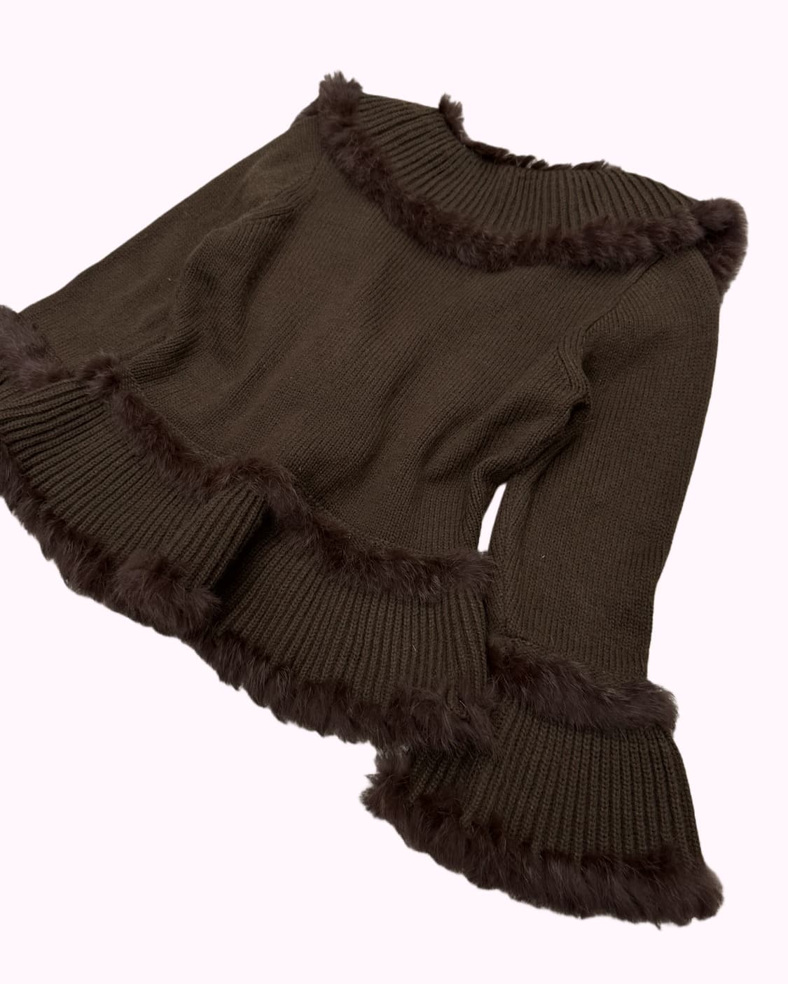 MAGLIA DONNA fur showl knit cardigan 상품이미지5