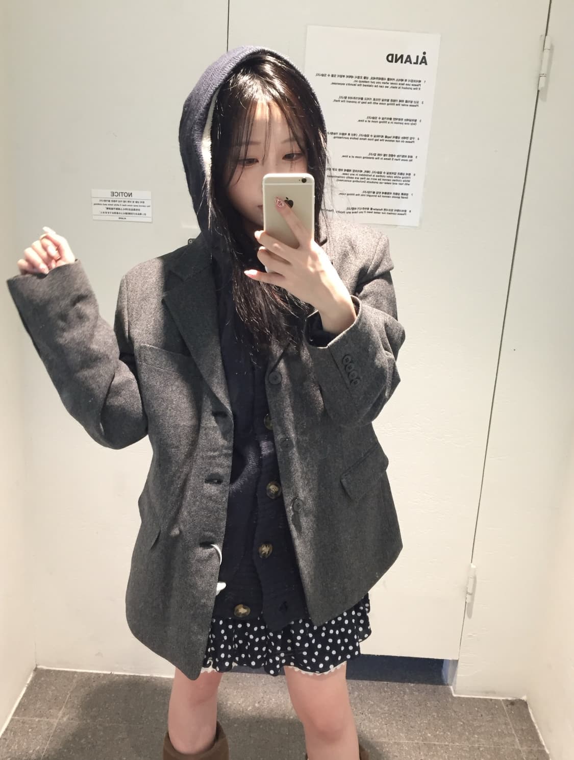 빈티지 네이비 니혼진 코디세트 상품이미지4