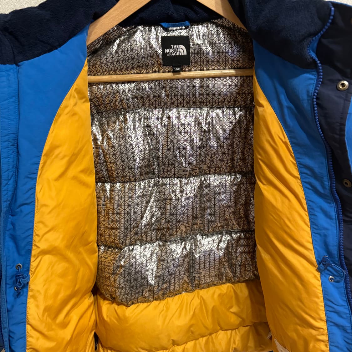 노스페이스 블루/네이비 패딩 자켓 140 상품이미지6