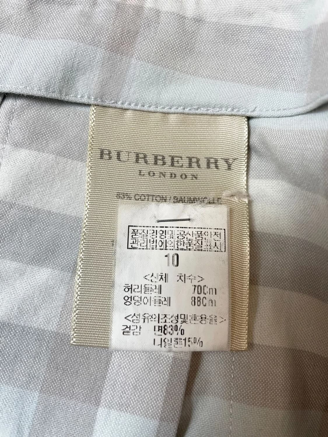 버버리 00's 체크 플리츠 스커트 PN9547 상품이미지6