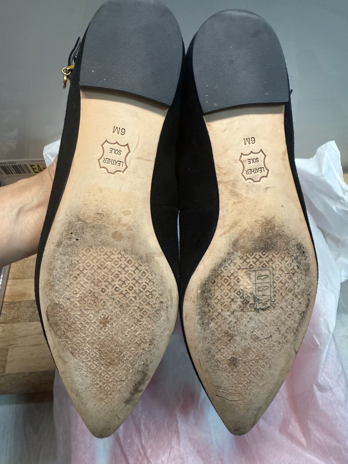 토리버치 스트랩 플랫슈즈 블랙6M(230) 상품이미지6