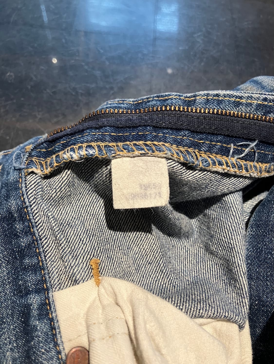 70s USA 빈티지 LEE 리 라이더스 데님 팬츠 상품이미지10