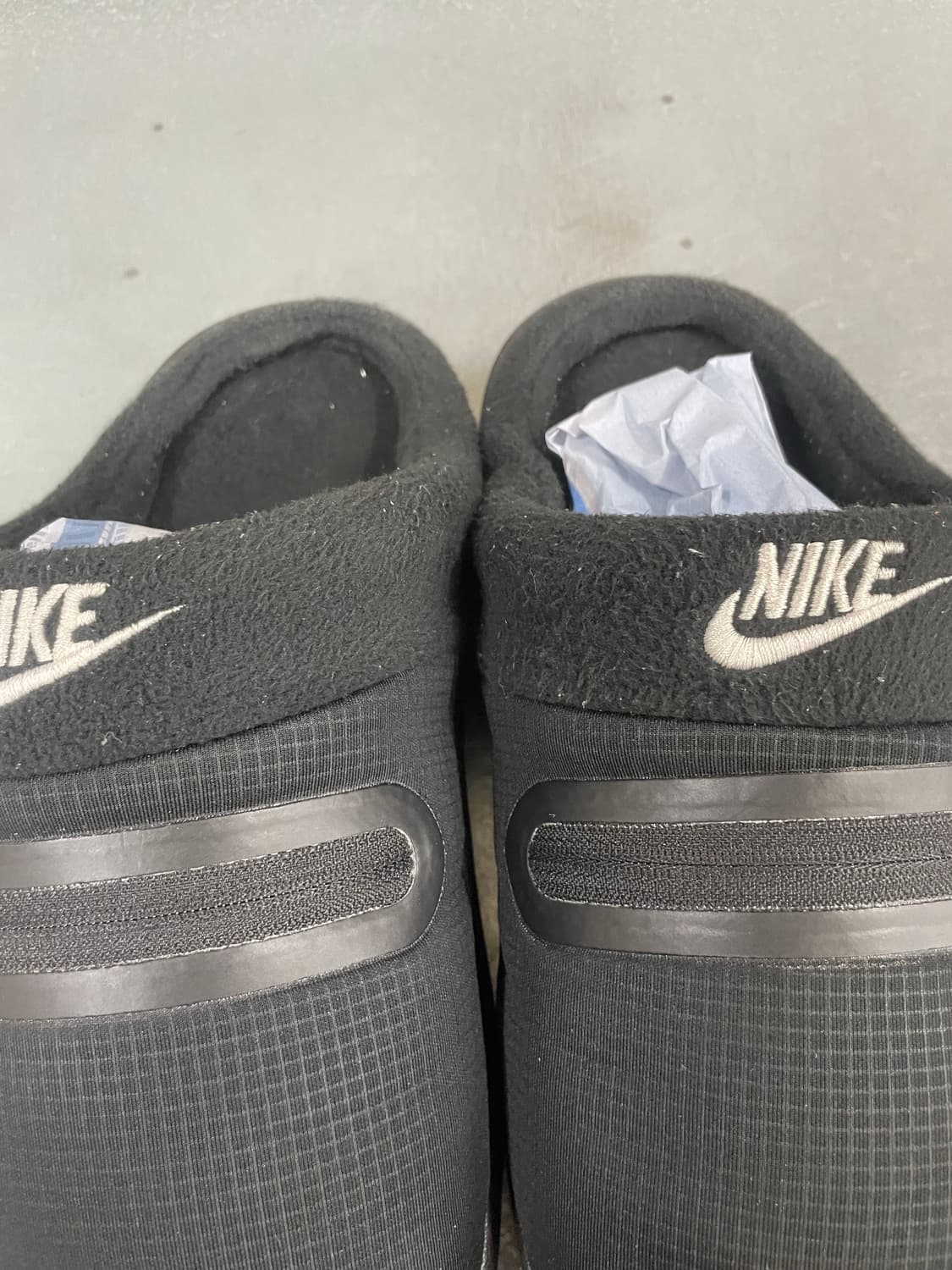 나이키 버로우 슬리퍼 블랙 메탈릭 실버 250 상품이미지7