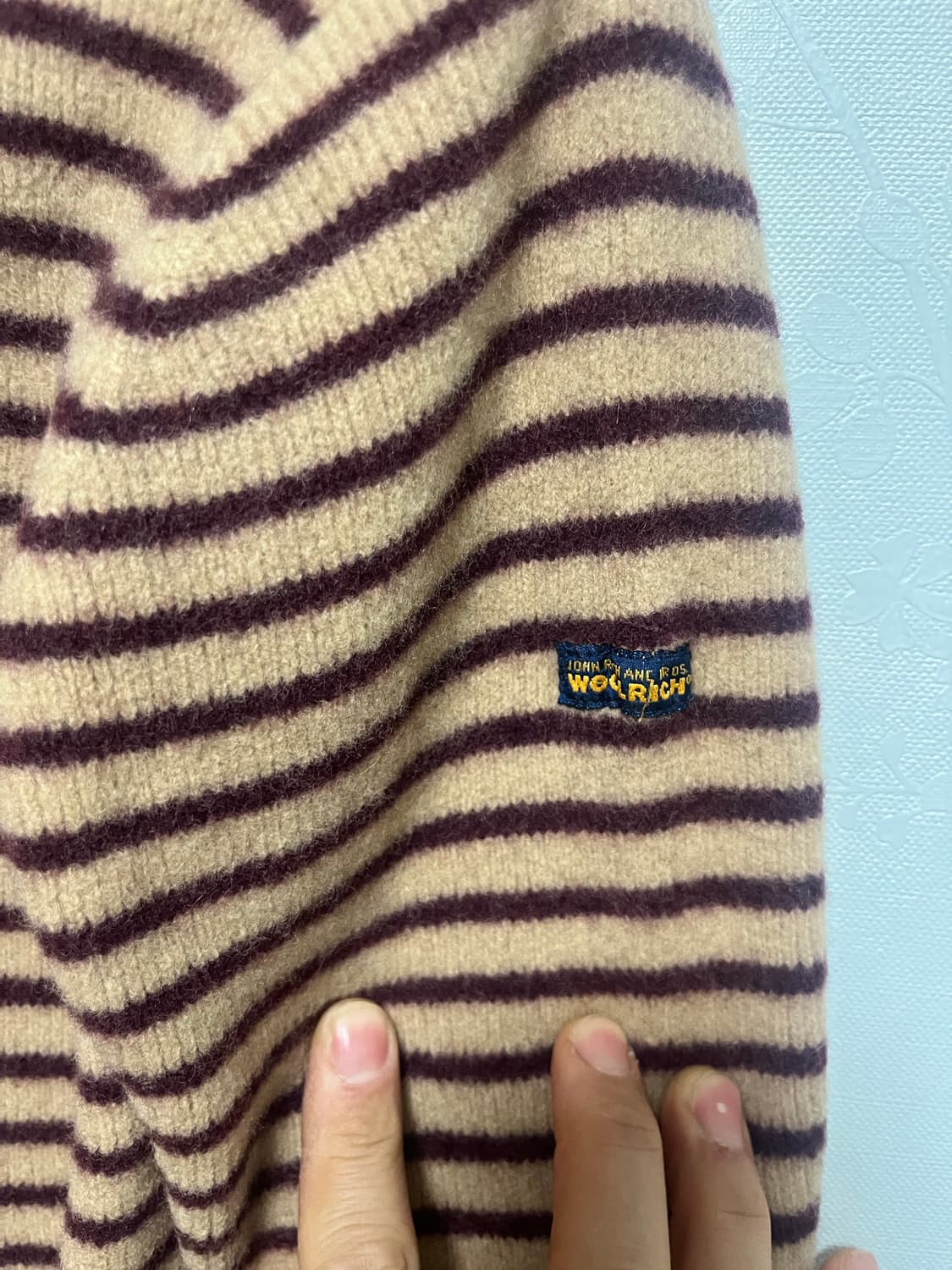 울리치 스트라이프 집업 니트 상품이미지3