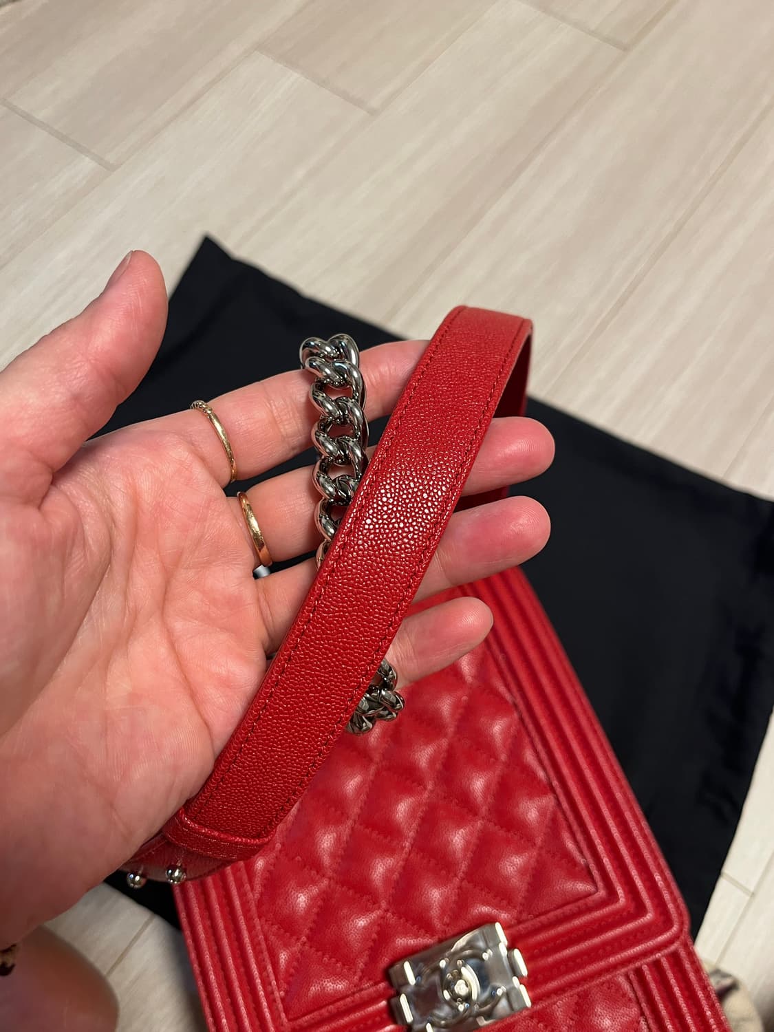 샤넬 보이 샤첼백 상품이미지7