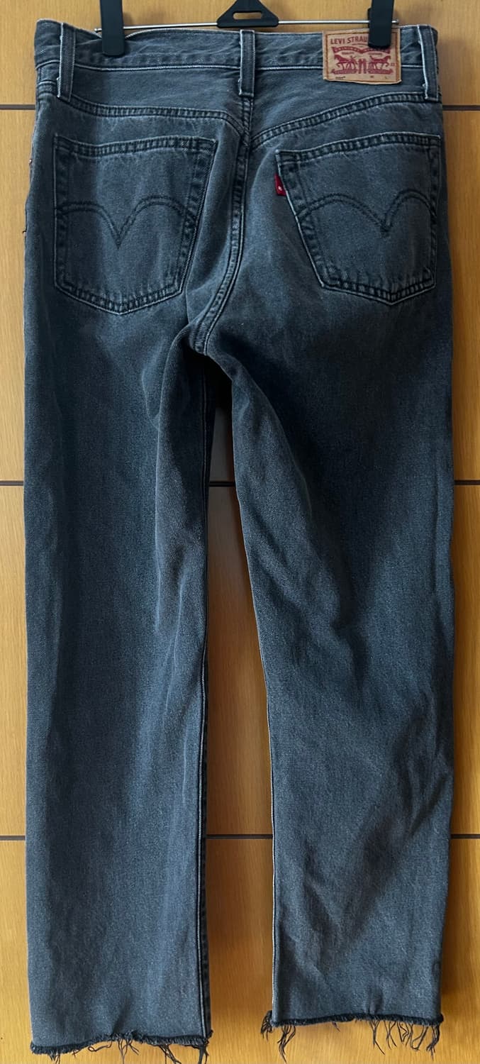 리바이스 501 크롭 진 흑청 / 랙앤본 데님 청바지 가니 토템 마시모두 상품이미지5