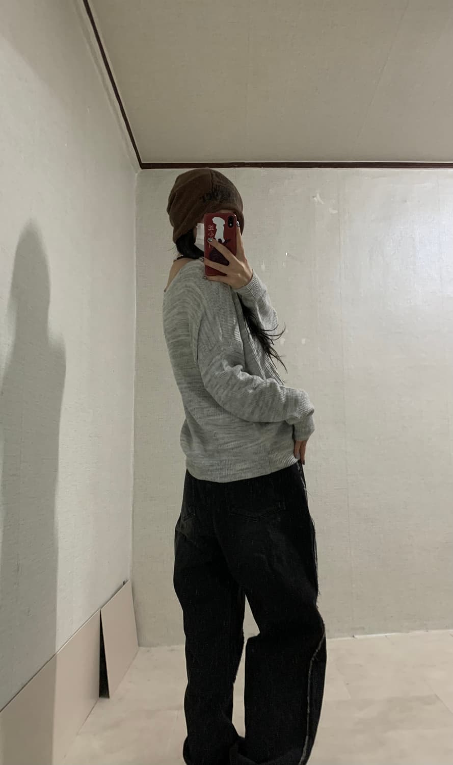 Abercrombie oatmeal gray knit 상품이미지1