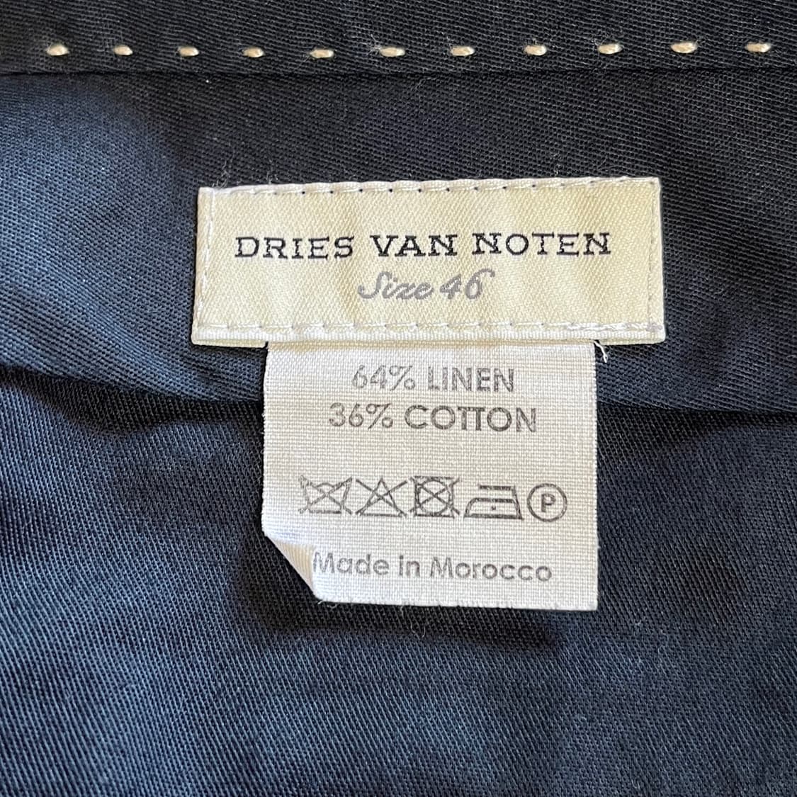 Dries Van Noten 딥그린 린넨 코튼 셋업 테일러드 상품이미지7