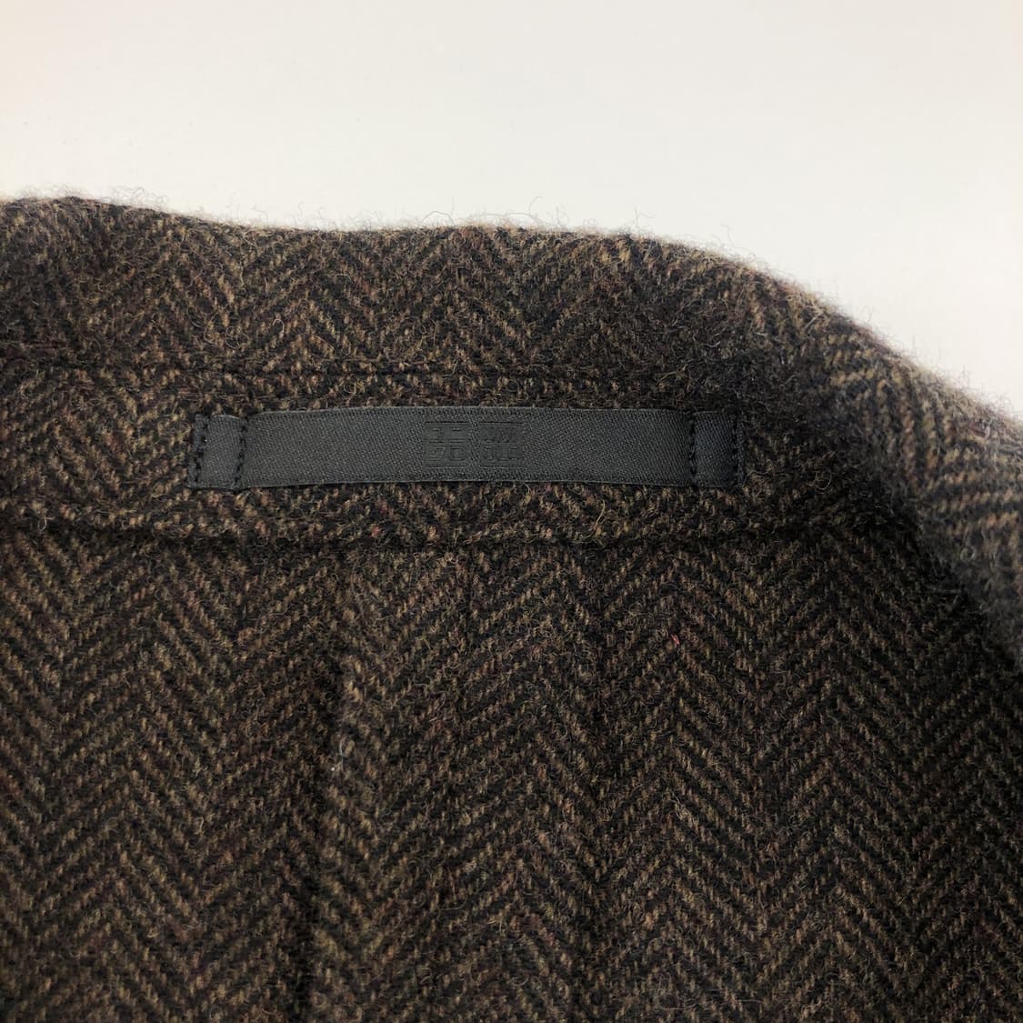 유니클로 헤링본 모직자켓 L 브라운  상품이미지6