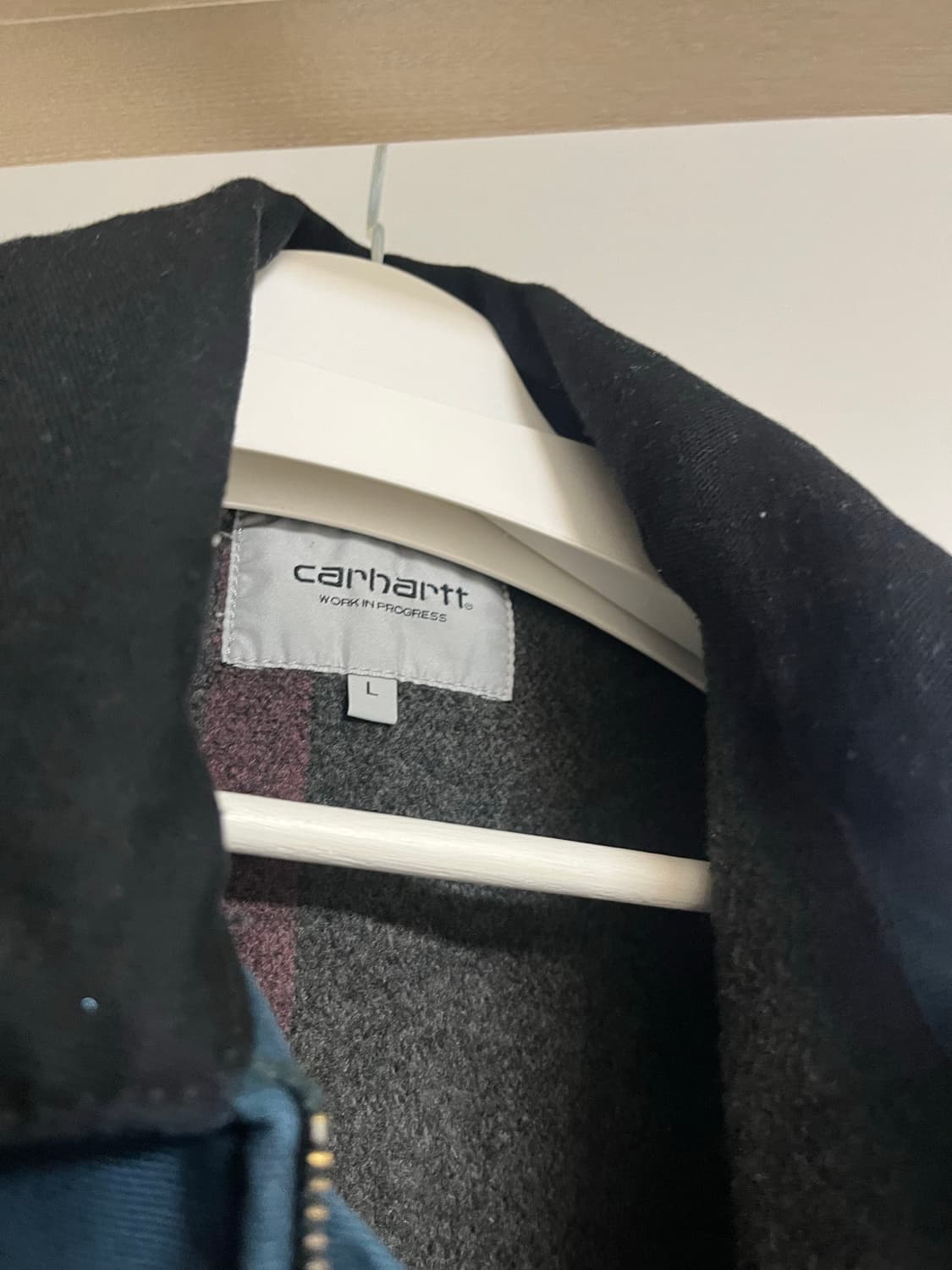 칼하트 WIP OG 산타 페 자켓 딥 라군 블랙 L 상품이미지3
