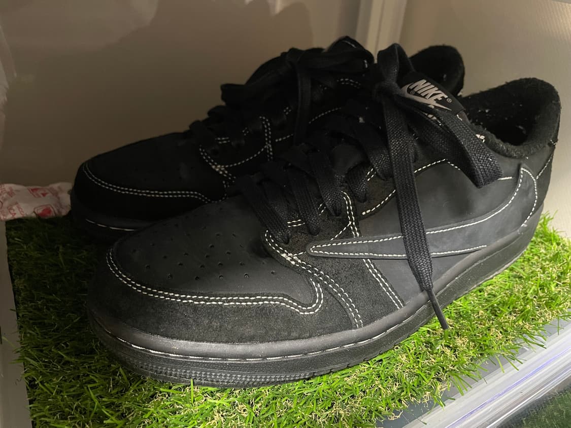 조던 1 x 트래비스 스캇 레트로 로우 OG SP 블랙 팬텀 상품이미지1