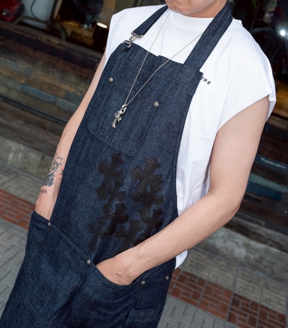 크롬하츠 데님 앞치마 상품이미지1