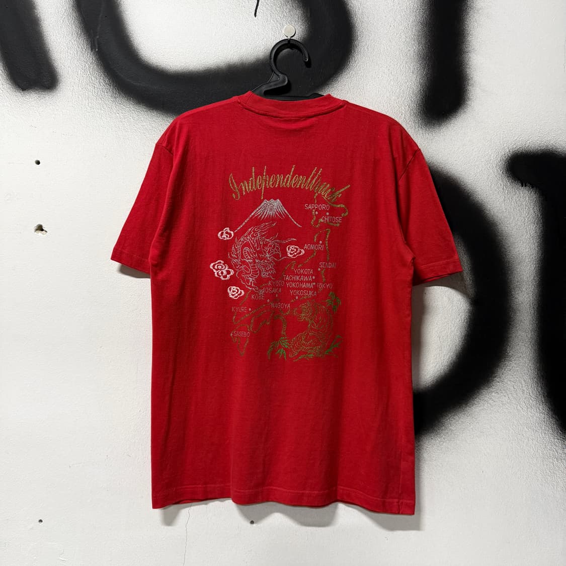 인디펜던트 트럭 데드스탁 재패니즈 리미티드 오리엔탈 프린팅 반팔 티셔츠 상품이미지2