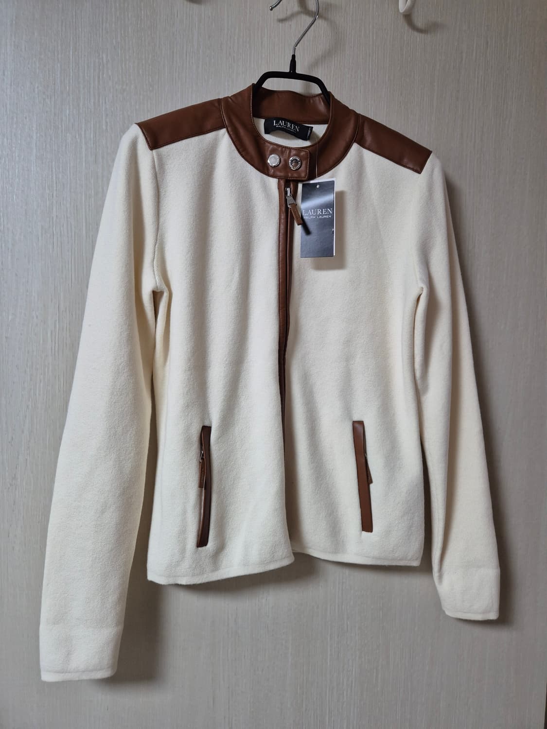 (정품) 폴로 랄프로렌 가죽 집업가디건 라이더가디건 S 블랙라벨 상품이미지1