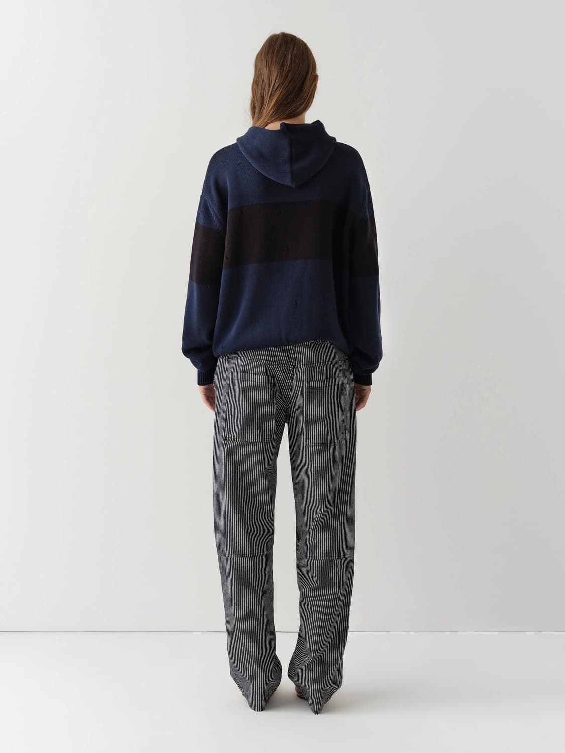 (S) 기마구아스 캡틴 니트 후드집업 / 네이비 블랙 상품이미지4