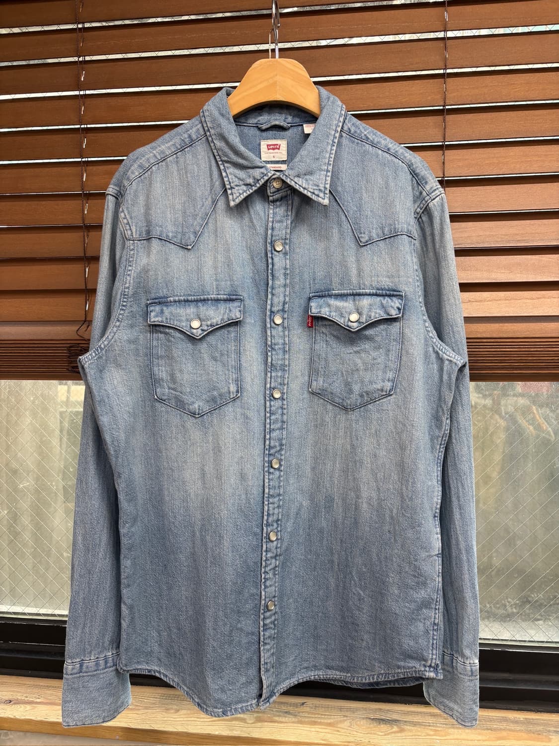 Levis 리바이스 빈티지 웨스턴 데님 중청 셔츠 상품이미지1