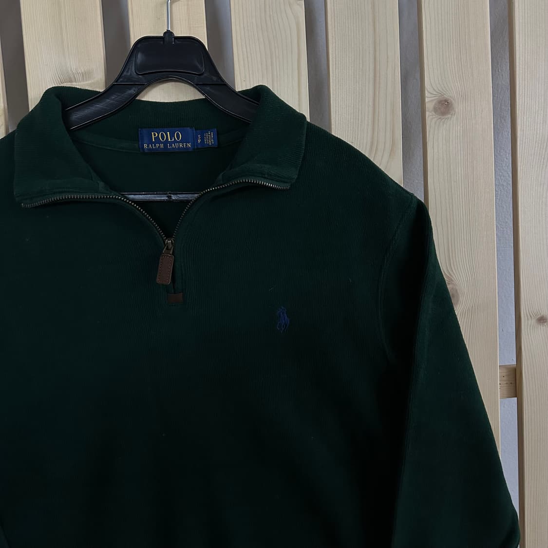 (S) 폴로 랄프로렌 딥그린 반집업 니트 상품이미지3