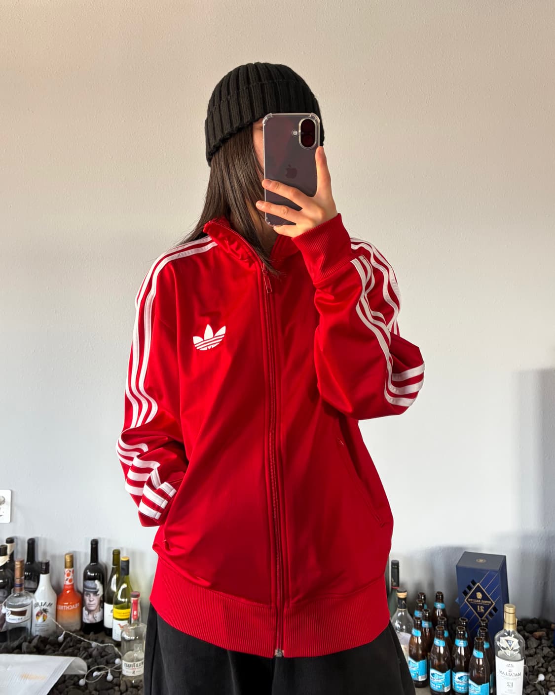 [S-M]아디다스 구형 파이어버드 레드 트랙탑 져지 상품이미지1