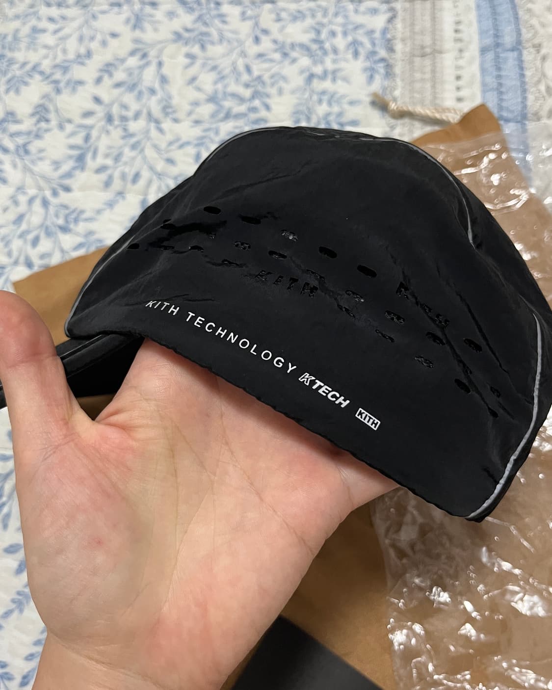 kith 액티브 그리피 나일론 러너 모자 블랙 상품이미지7