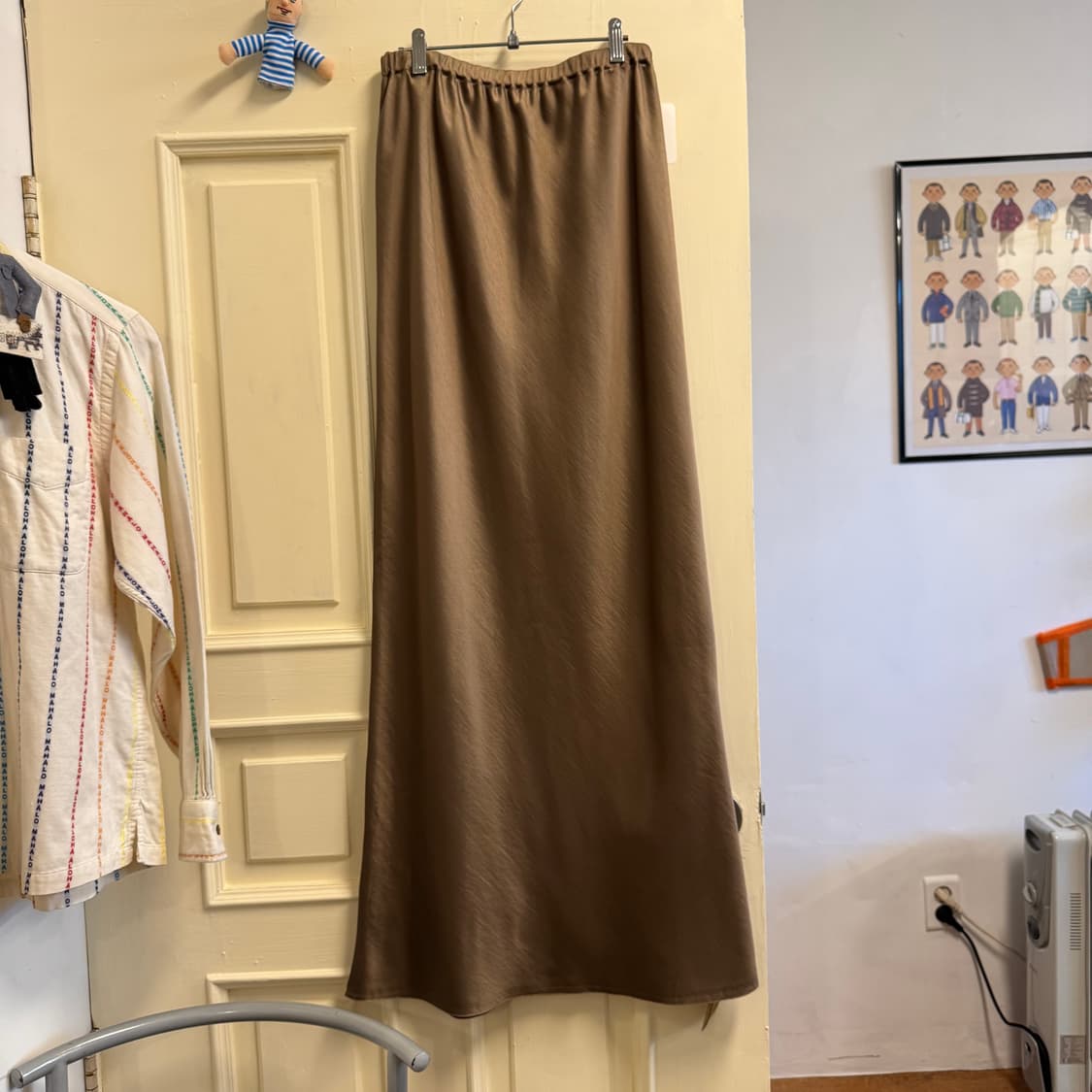 실키 밴딩 롱스커트 상품이미지2