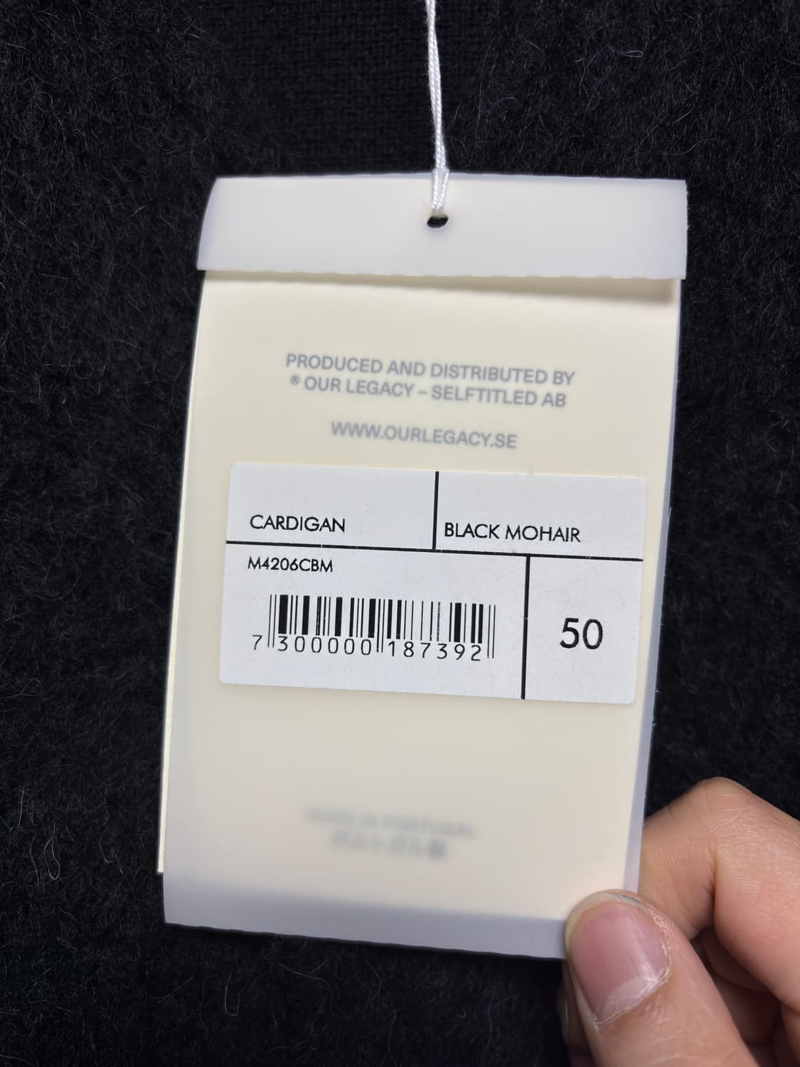 [50] 아워레가시 모헤어 가디건 블랙 상품이미지7