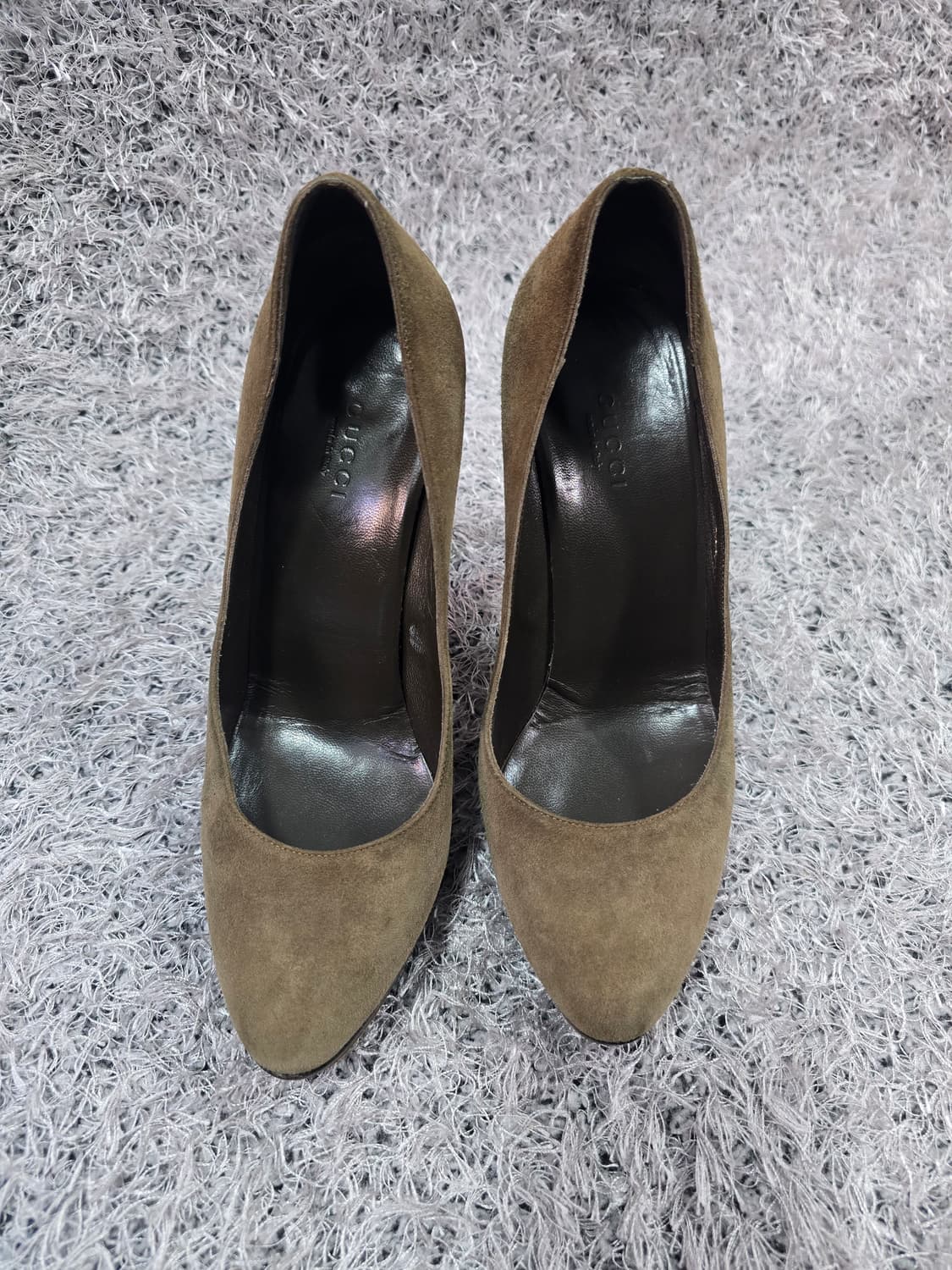 구찌 스웨이드 하이힐 36.5 상품이미지2