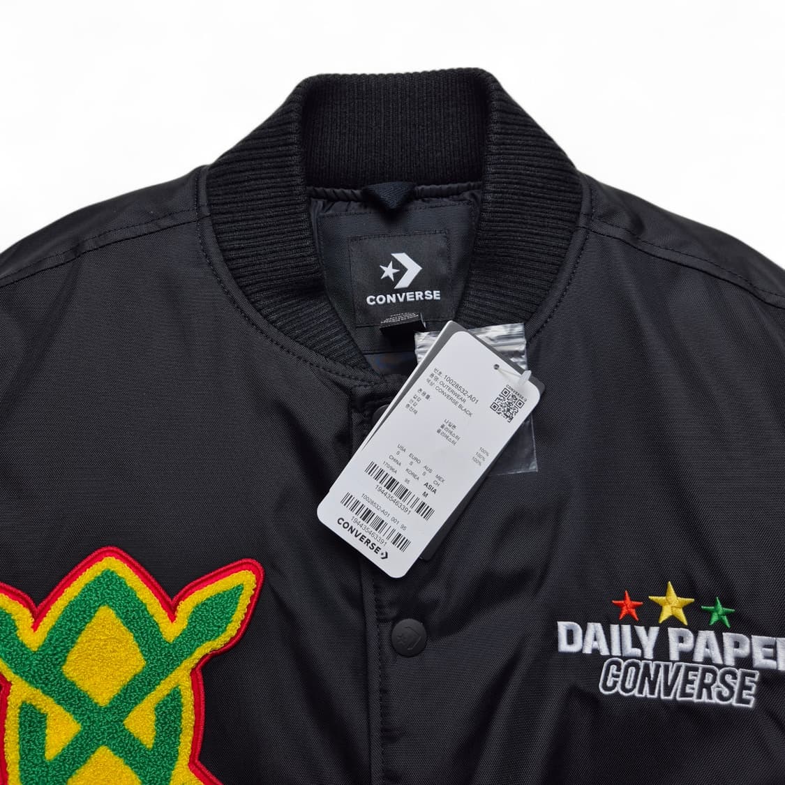 [새상품][S] 컨버스x데일리페이퍼 스타디움 자켓 상품이미지6