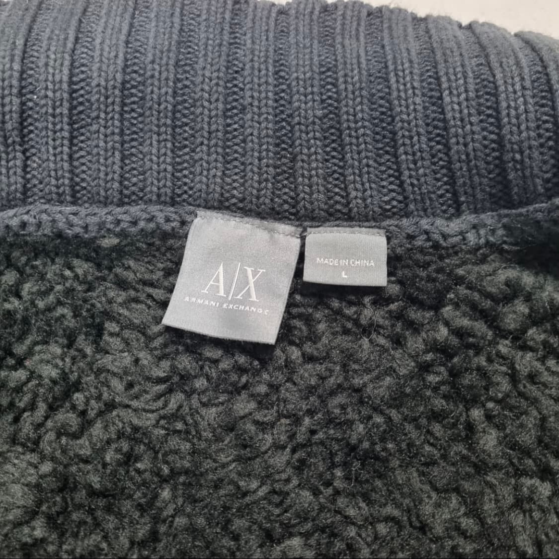 아르마니 익스체인지 무스탕 니트 자켓 -L 상품이미지9