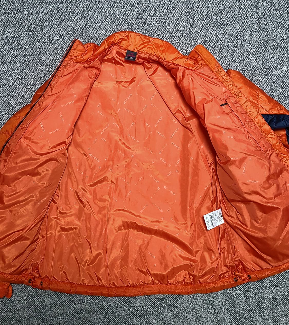 아이더 여성 카루나 경량  폴리  패딩 S 오렌지 상품이미지3