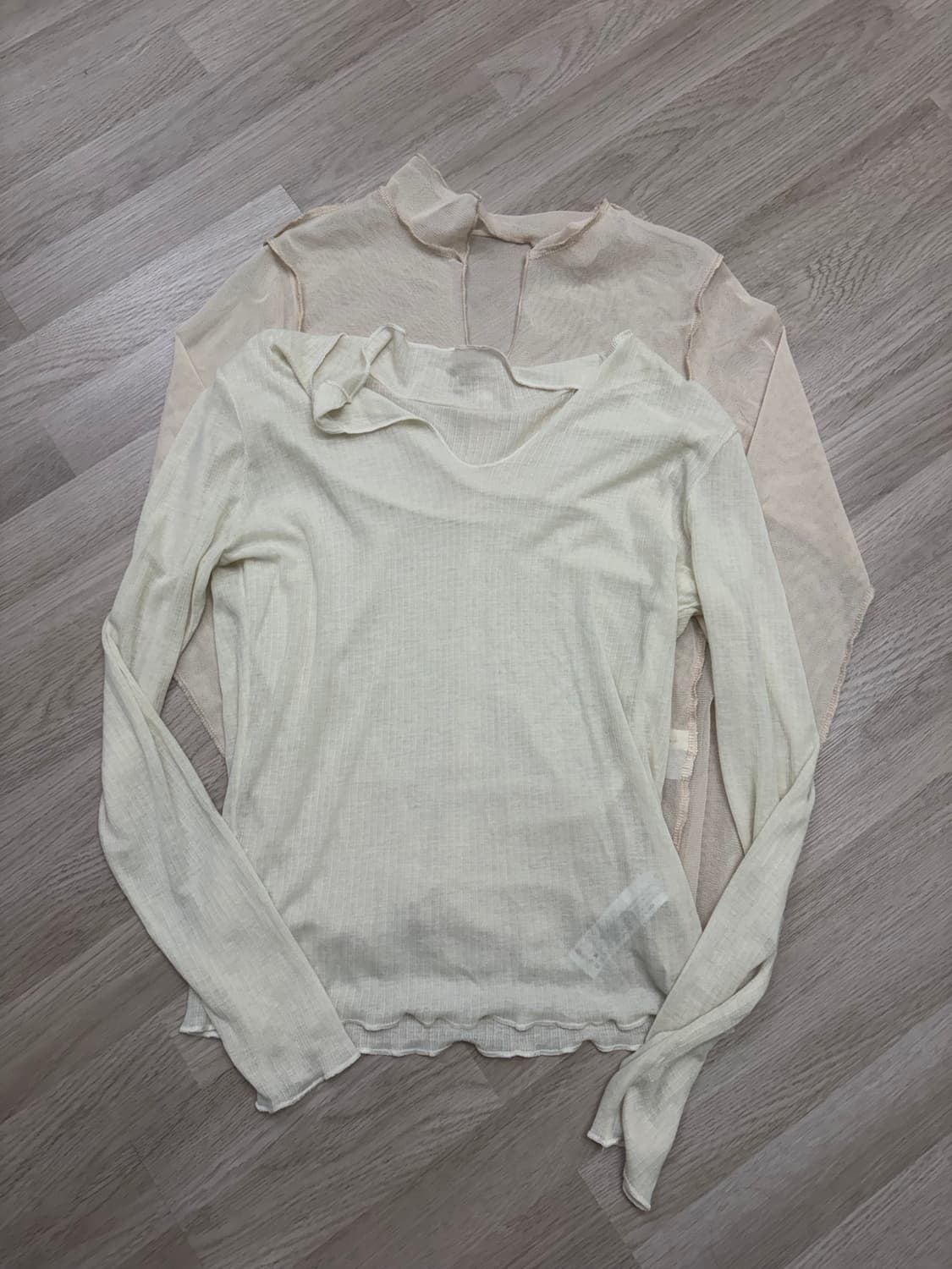 런던플랏 드윌 시스루 카라 티셔츠 상품이미지3